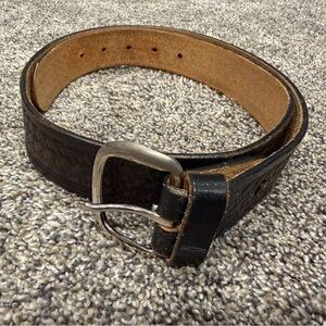 Vintage bushy creek full grain cowhide belt size 36